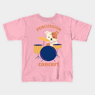 Dog Drummer Kids T-Shirt